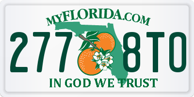FL license plate 2778TO