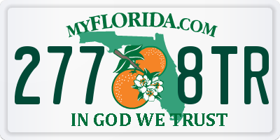 FL license plate 2778TR