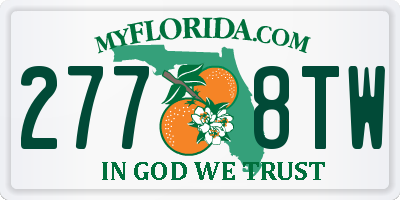 FL license plate 2778TW