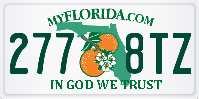 FL license plate 2778TZ