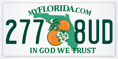 FL license plate 2778UD