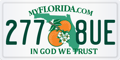 FL license plate 2778UE