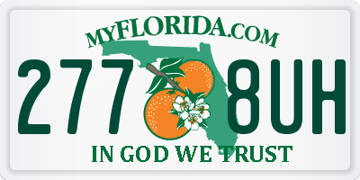 FL license plate 2778UH