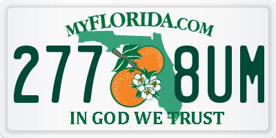 FL license plate 2778UM