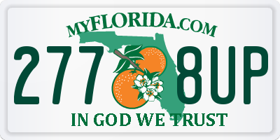 FL license plate 2778UP