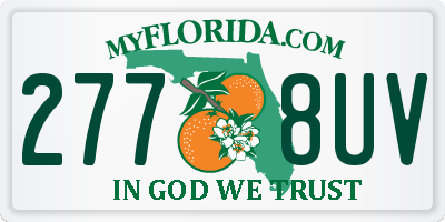 FL license plate 2778UV