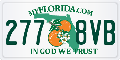 FL license plate 2778VB