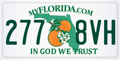 FL license plate 2778VH