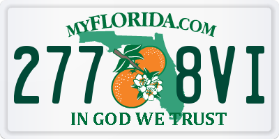 FL license plate 2778VI