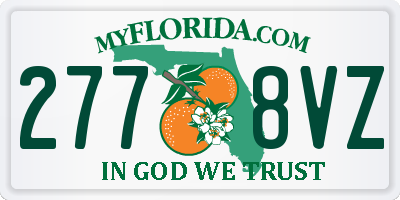 FL license plate 2778VZ