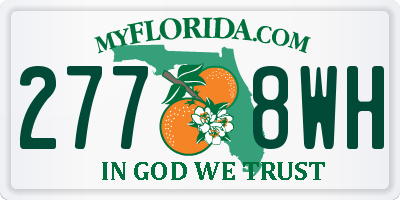 FL license plate 2778WH