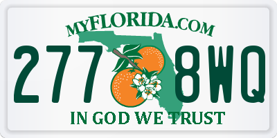 FL license plate 2778WQ