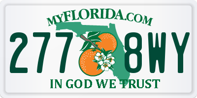FL license plate 2778WY
