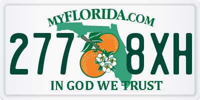 FL license plate 2778XH