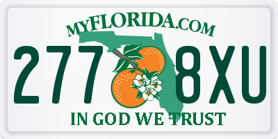 FL license plate 2778XU