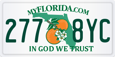 FL license plate 2778YC