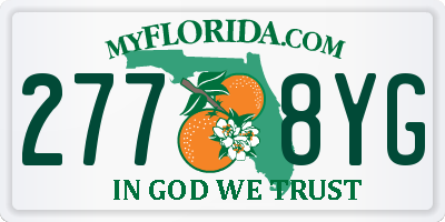 FL license plate 2778YG