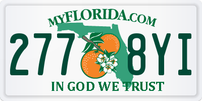 FL license plate 2778YI