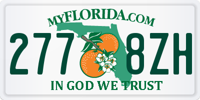 FL license plate 2778ZH