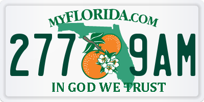 FL license plate 2779AM