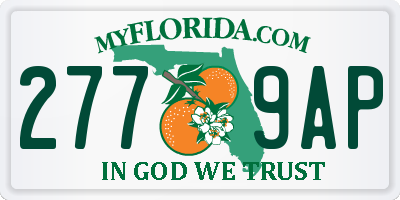 FL license plate 2779AP