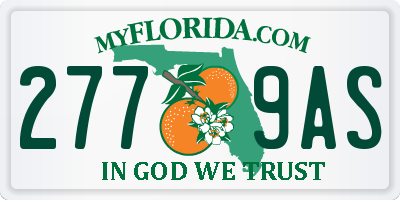 FL license plate 2779AS