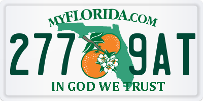 FL license plate 2779AT