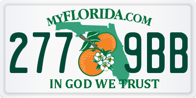 FL license plate 2779BB