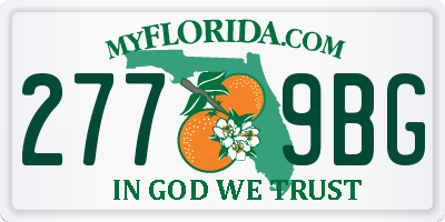FL license plate 2779BG