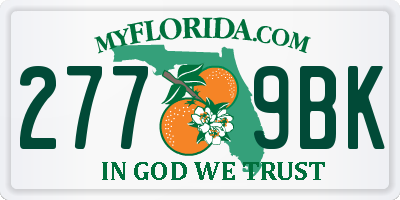 FL license plate 2779BK