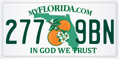FL license plate 2779BN