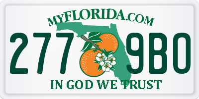 FL license plate 2779BO
