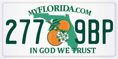 FL license plate 2779BP