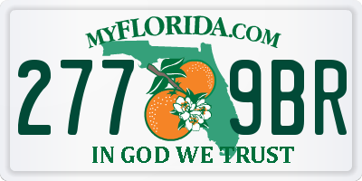 FL license plate 2779BR