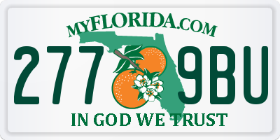 FL license plate 2779BU