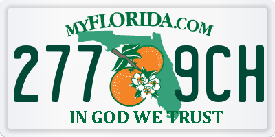 FL license plate 2779CH