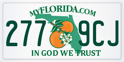 FL license plate 2779CJ