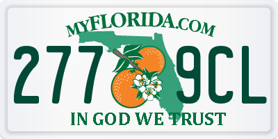 FL license plate 2779CL