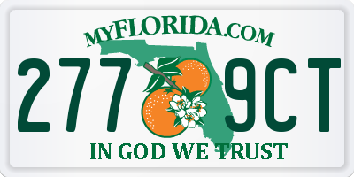 FL license plate 2779CT