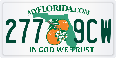 FL license plate 2779CW