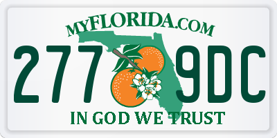 FL license plate 2779DC