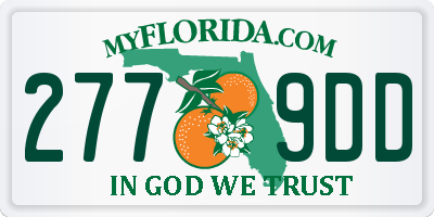 FL license plate 2779DD