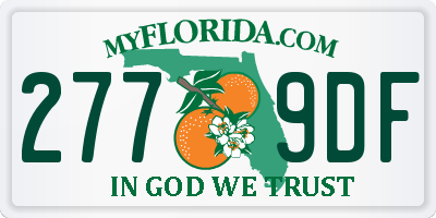 FL license plate 2779DF