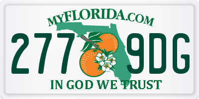 FL license plate 2779DG
