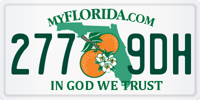 FL license plate 2779DH