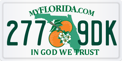 FL license plate 2779DK