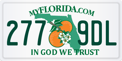 FL license plate 2779DL