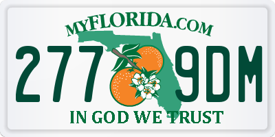 FL license plate 2779DM