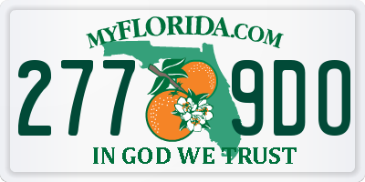 FL license plate 2779DO
