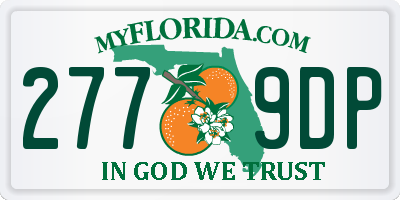 FL license plate 2779DP